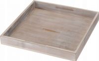 TACA DREWNIANA DEKORACYJNA 25x25x3cm wieca stroik